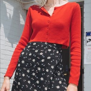 NWT Brandy Melville Athelia Knit Sweater in red